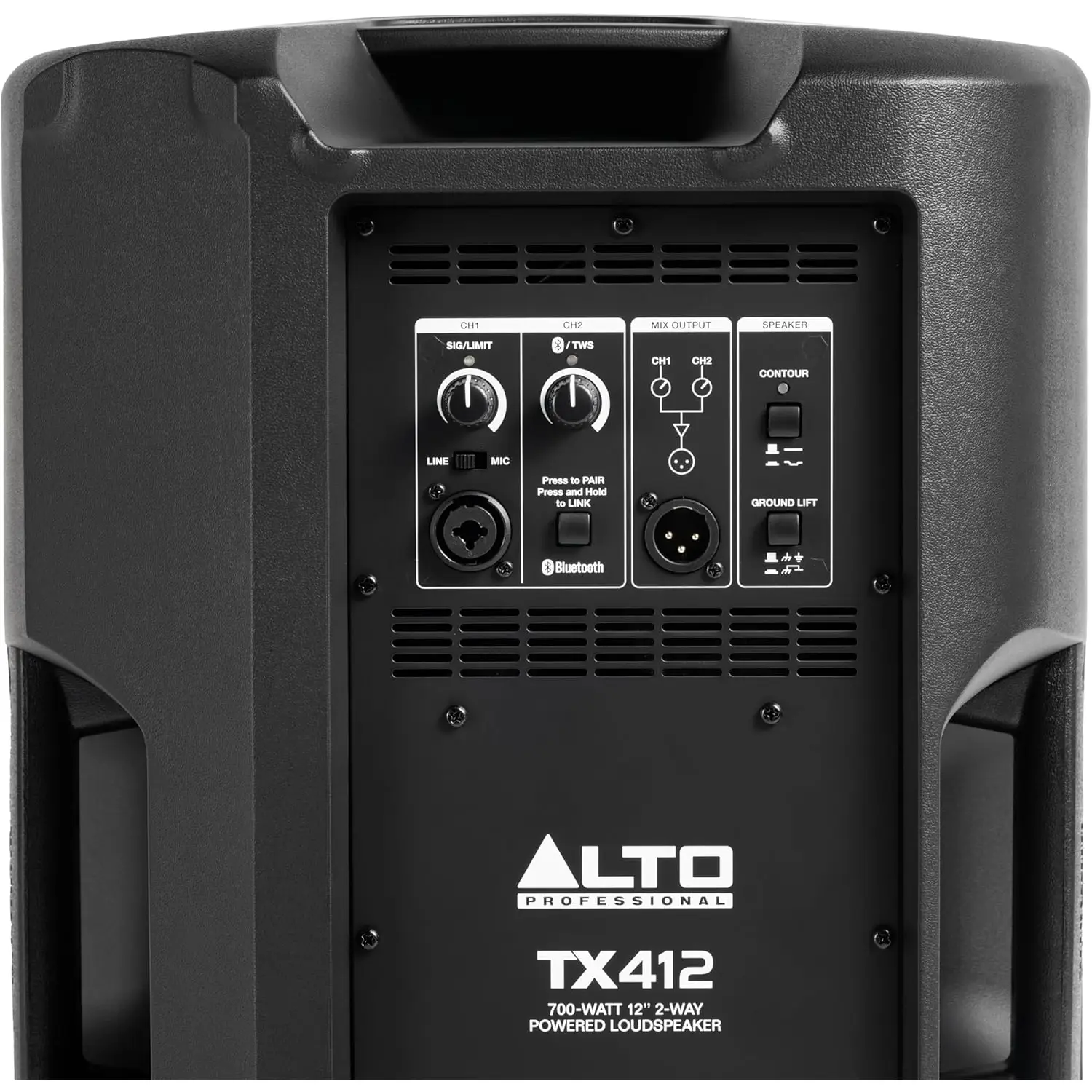 Alto Professional TX412 12" 700W Bluetooth Özellikli Aktif Hoparlör Alto Professional TX412 12" 700W Bluetooth Özellikli Aktif Hoparlör