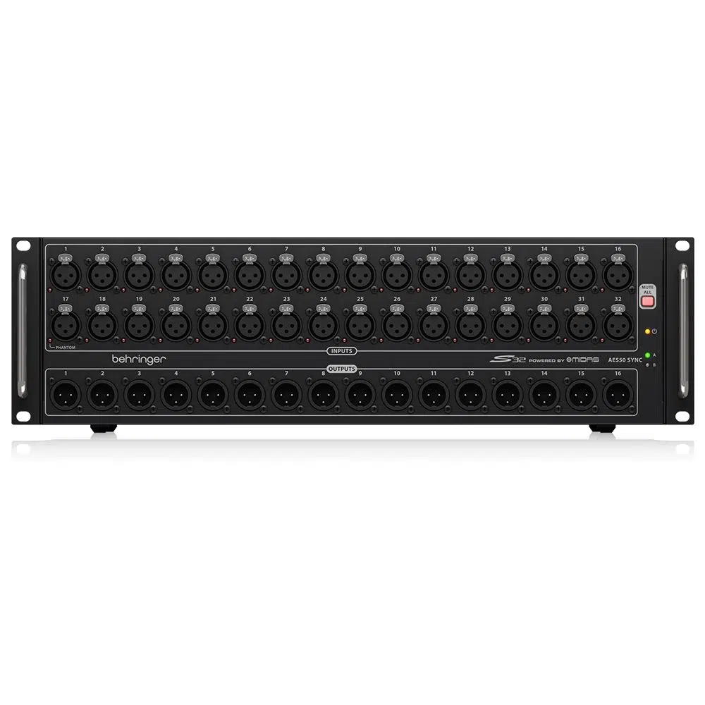 BEHRINGER S32 / I/O 32 Kanal Uzaktan Kontrol Edilebilir Ses Kartı BEHRINGER S32 / I/O 32 Kanal Uzaktan Kontrol Edilebilir Ses Kartı