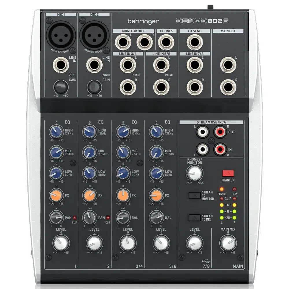 BEHRINGER XENYX 802S Mixer BEHRINGER XENYX 802S Mixer