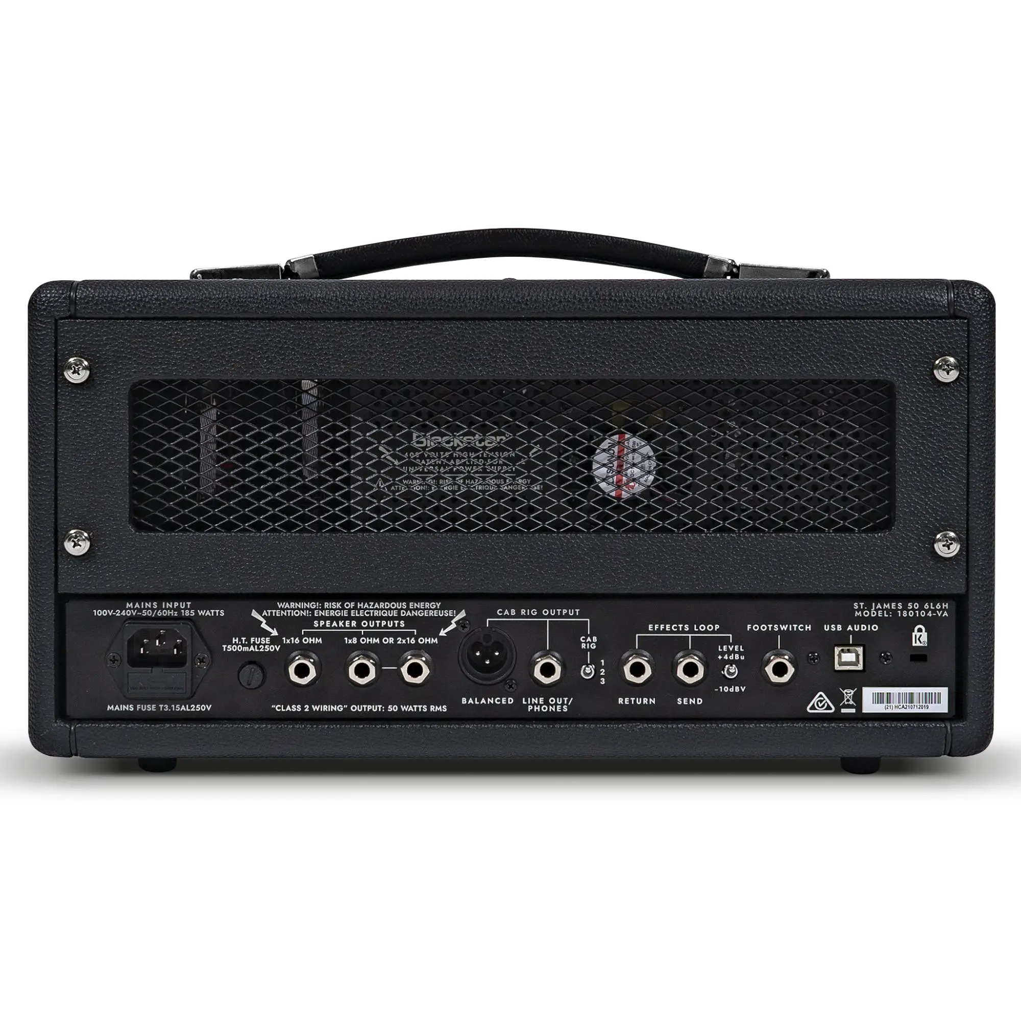 Blackstar St. James 50-watt Tube Head 6L6 Tube Kafa Amfi (Siyah) Blackstar St. James 50-watt Tube Head 6L6 Tube Kafa Amfi (Siyah)