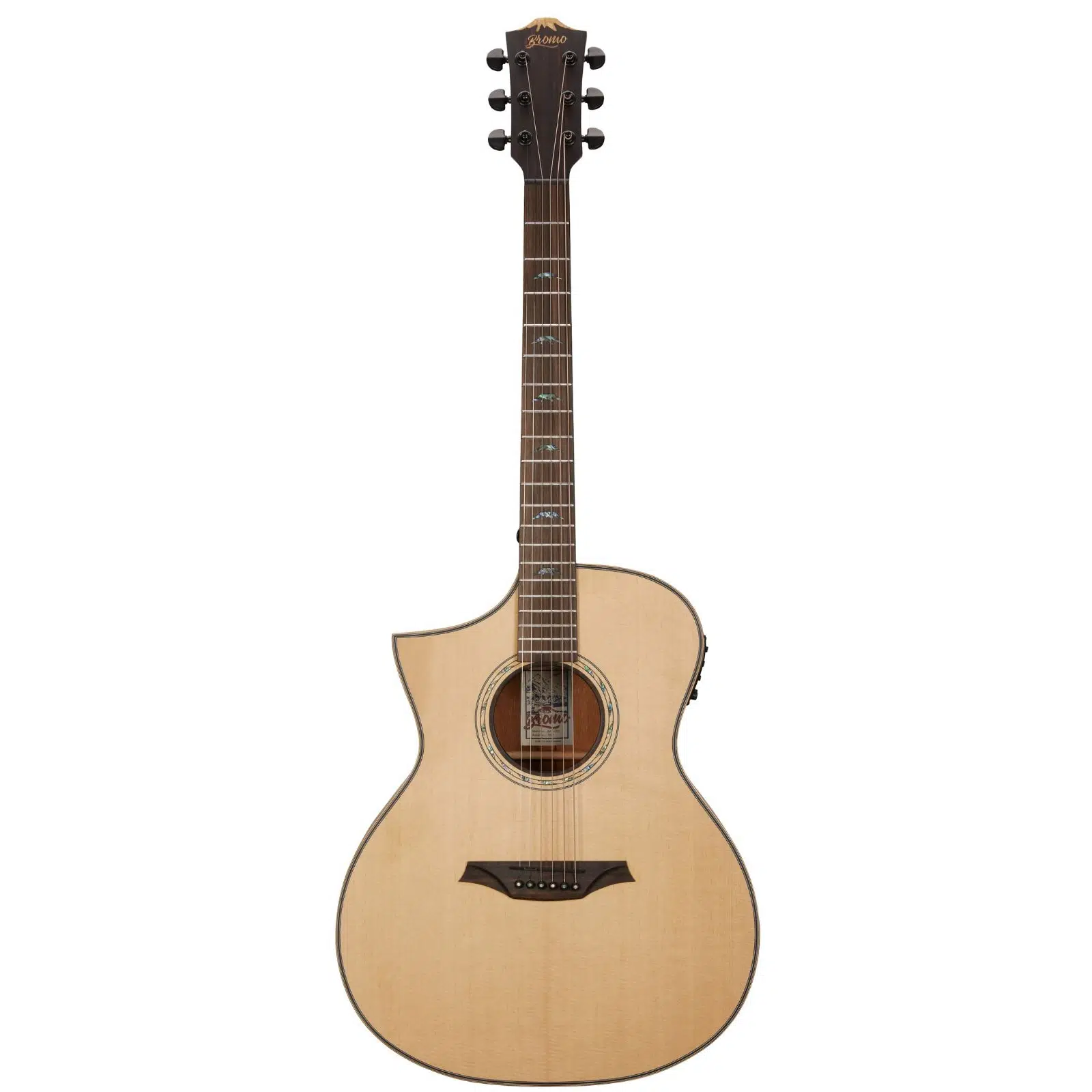Bromo BAT4CEL Solak Elektro Akustik Gitar (Natural)