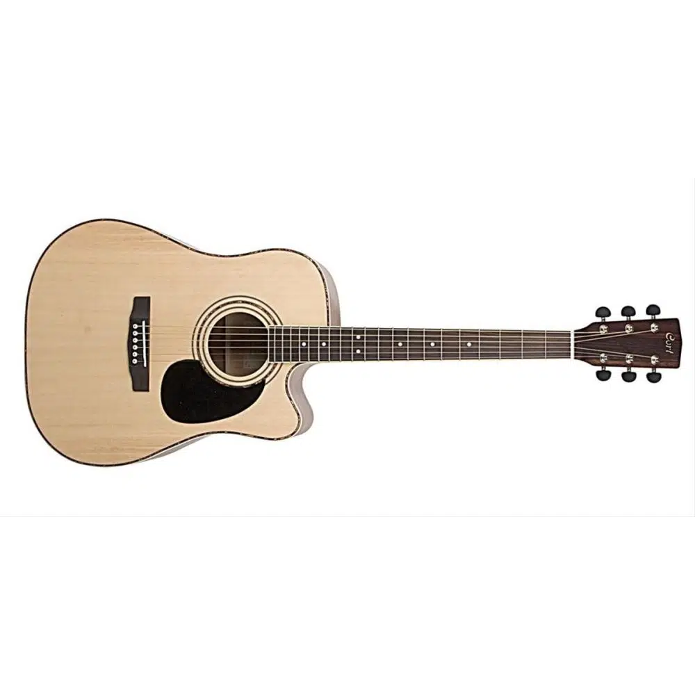 Cort Ad880Censw Elektro Akustik Gitar, Çantalı, Naturel Satin, Ladin Kapak Cort Ad880Censw Elektro Akustik Gitar, Çantalı, Naturel Satin, Ladin Kapak