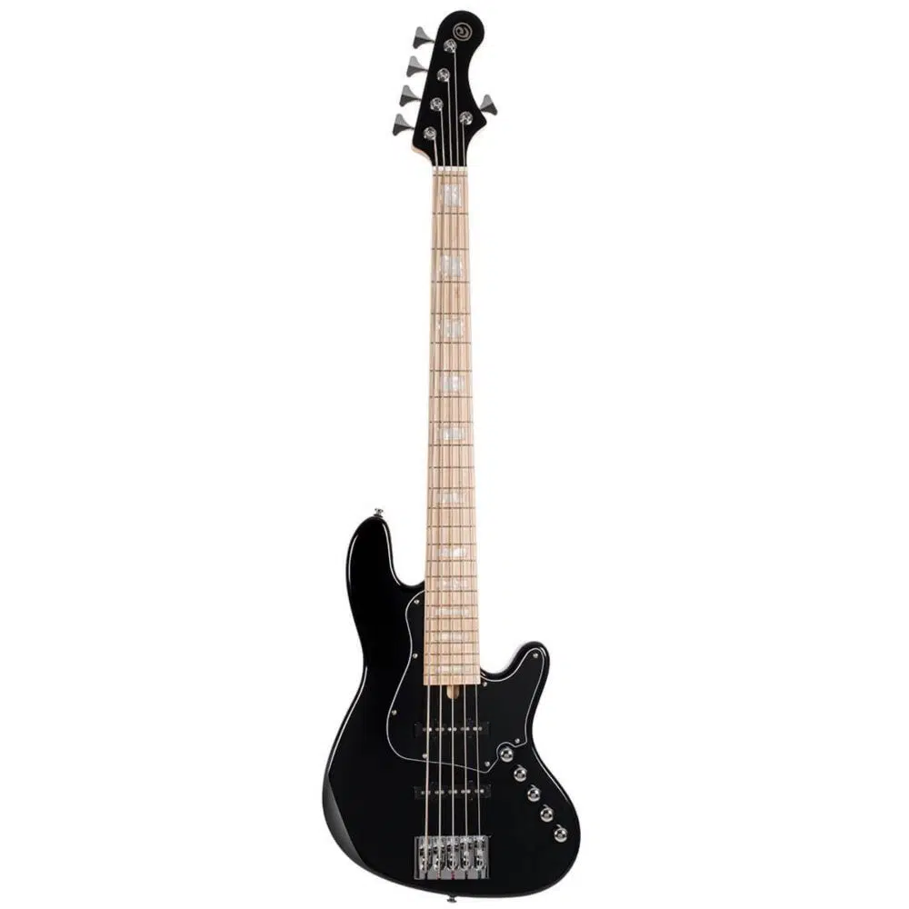 Cort Njs5 Bk Bass Gitar, 5 Telli, Çantalı, Siyah