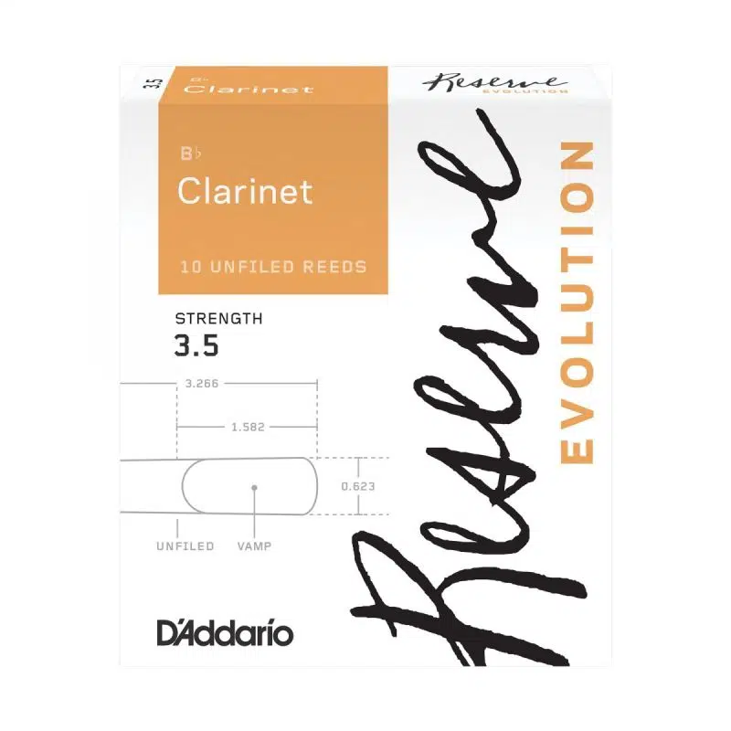 D\'Addario Woodwinds Reserve Evolution DCE1035 Sib Klarnet Kamışı No:3.5 D\'Addario Woodwinds Reserve Evolution DCE1035 Sib Klarnet Kamışı No:3.5