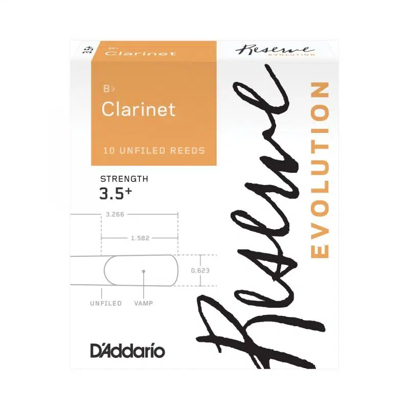 D\'Addario Woodwinds Reserve Evolution DCE10355 Sib Klarnet Kamışı No:3.5+ D\'Addario Woodwinds Reserve Evolution DCE10355 Sib Klarnet Kamışı No:3.5+