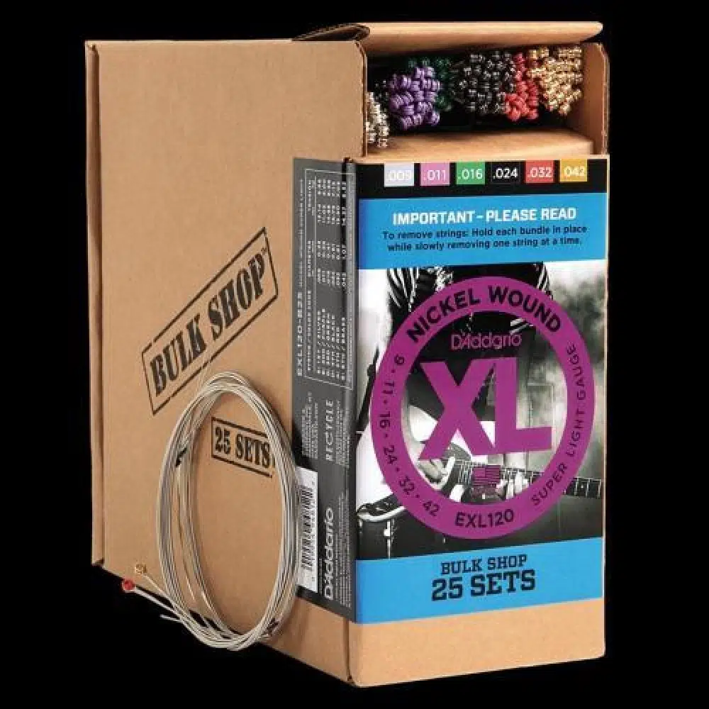 Daddario Exl120-B25 Elektro Gitar Tel Seti (25 Set), Xl, 9-42, Nickel Daddario Exl120-B25 Elektro Gitar Tel Seti (25 Set), Xl, 9-42, Nickel