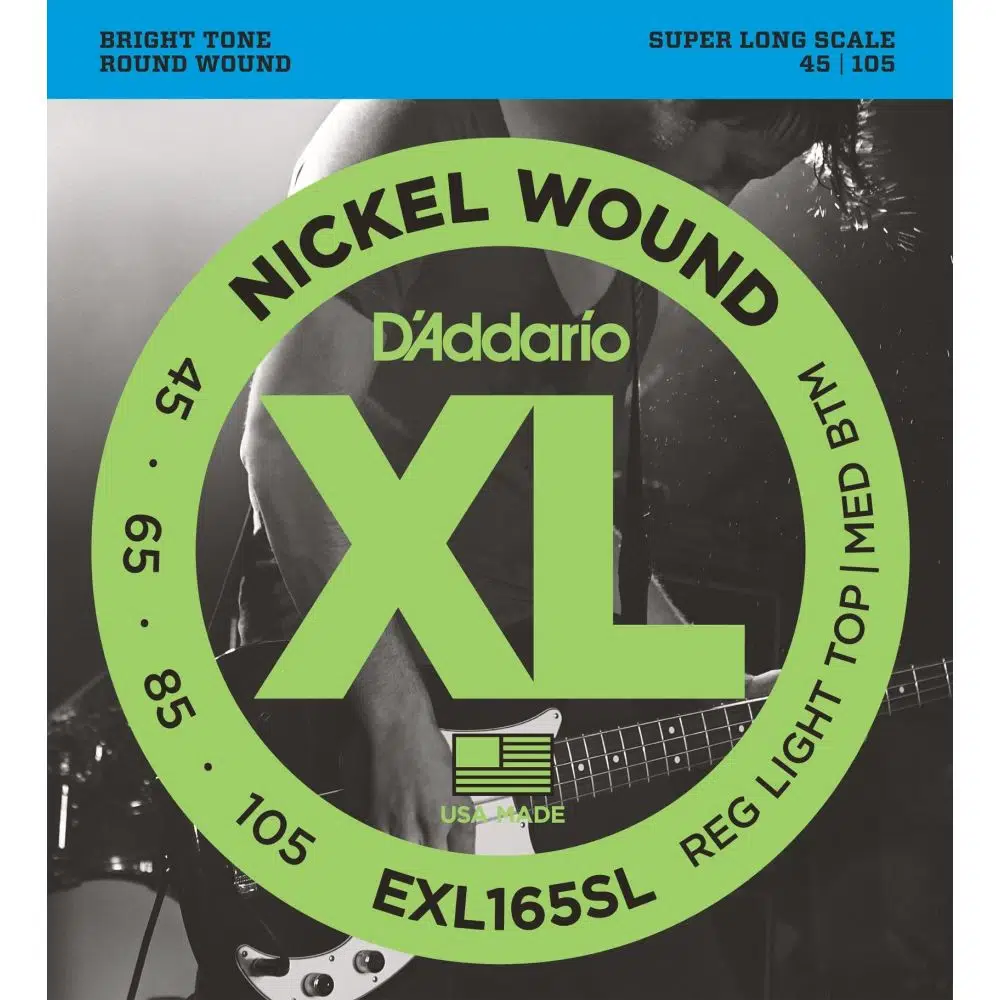 Daddario Exl165sl Bass Gitar Tel Seti, Xl Serisi, Nickel Wound, Regular Light Daddario Exl165sl Bass Gitar Tel Seti, Xl Serisi, Nickel Wound, Regular Light