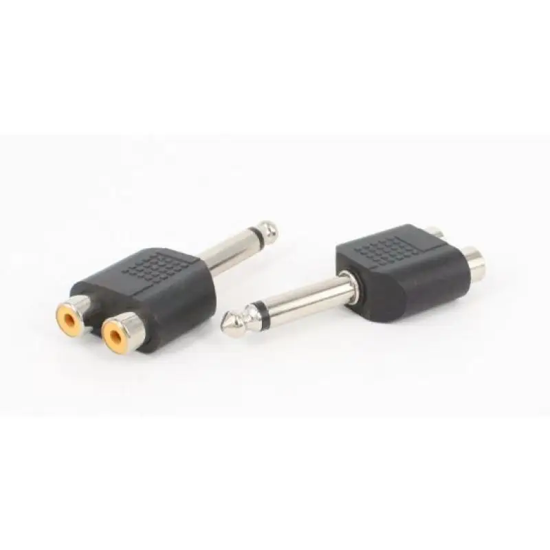 Diyez Müzik 6.3mm Mono(Erkek) - 2 x RCA (Dişi) Çevirici Adaptör Diyez Müzik 6.3mm Mono(Erkek) - 2 x RCA (Dişi) Çevirici Adaptör