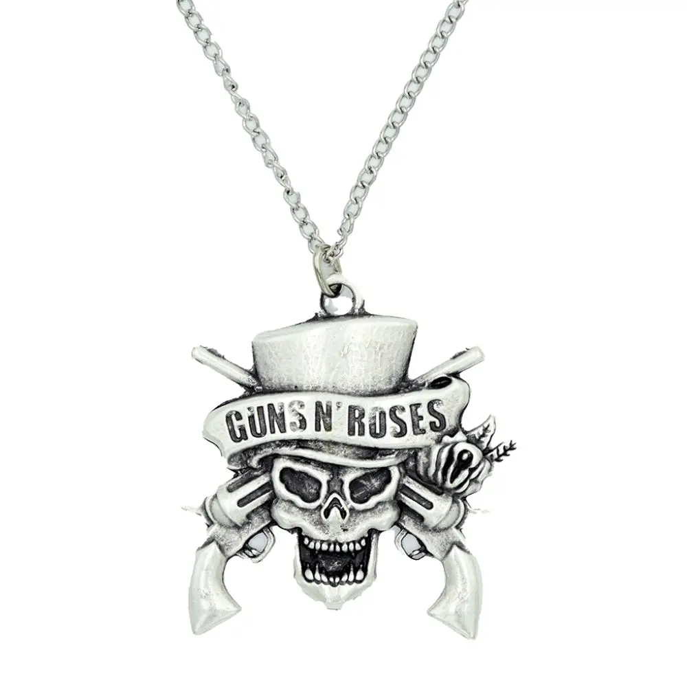 Diyez Müzik Guns N' Roses Kuru Kafa Figürlü Kolye