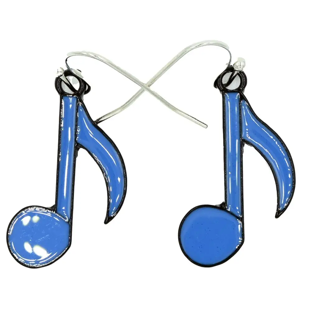 Diyez Müzik Mavi Nota Şeklinde Müzik Temalı Küpe Diyez Müzik Mavi Nota Şeklinde Müzik Temalı Küpe
