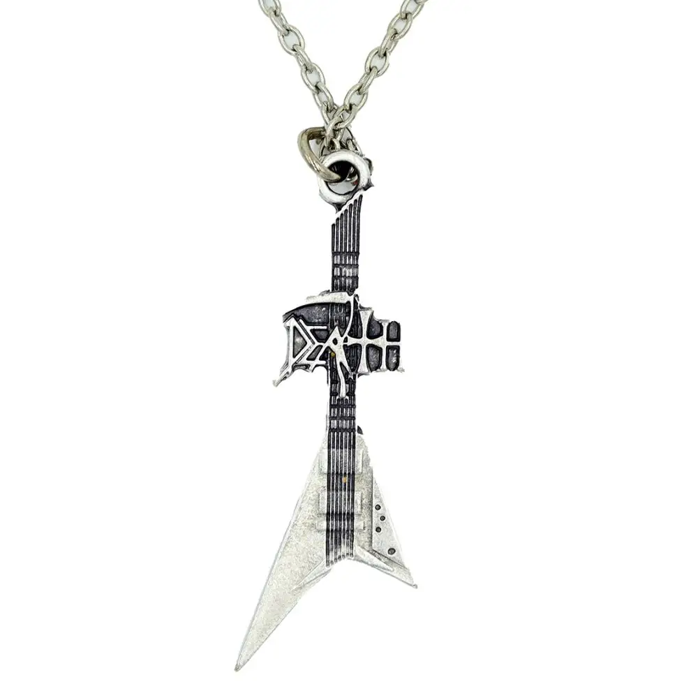 Diyez Müzik Rock ve Metal Tutkunları İçin V Şekilli Gitar Kolye