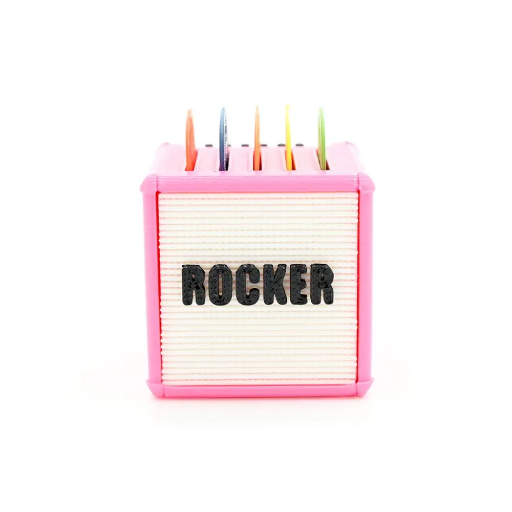 Diyez Müzik Rocker Amfi Tasarımlı Pembe Pena Tutucu Biblo Diyez Müzik Rocker Amfi Tasarımlı Pembe Pena Tutucu Biblo