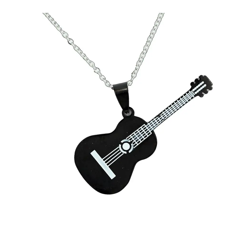 Diyez Müzik Siyah Akustik Gitar Kolye - Müzik Tutkunları İçin Şık ve Minimalist Tasarım Diyez Müzik Siyah Akustik Gitar Kolye - Müzik Tutkunları İçin Şık ve Minimalist Tasarım