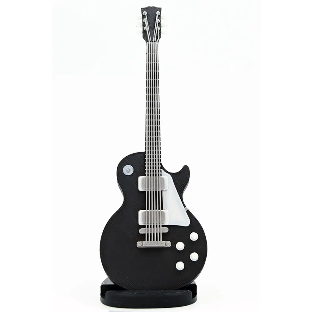 Diyez Müzik Siyah Manyetikli Standlı Les Paul Kasa Elektro Gitar Biblo