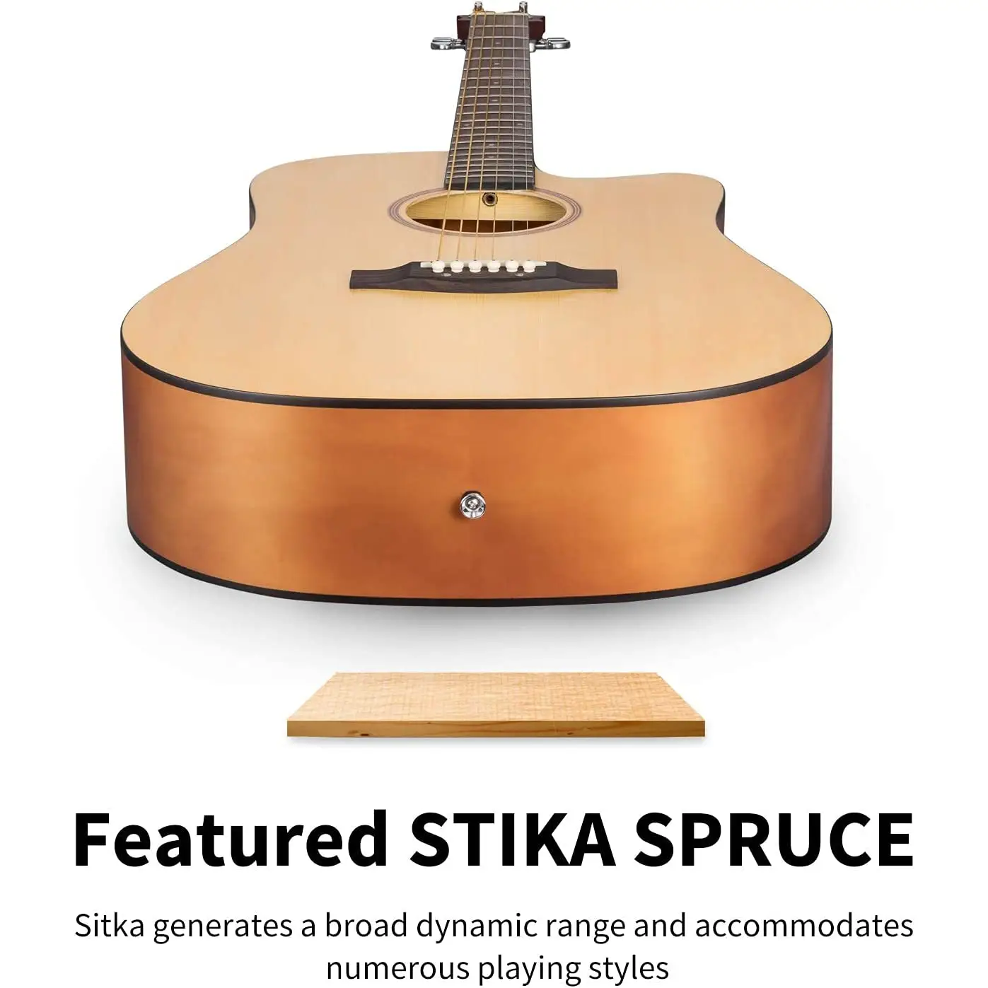 Donner DAD-140C Dreadnought Akustik Gitar Paketi (Natural) Donner DAD-140C Dreadnought Akustik Gitar Paketi (Natural)