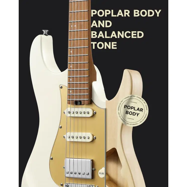 Donner DST-550 Elektro Gitar (Beyaz) Donner DST-550 Elektro Gitar (Beyaz)
