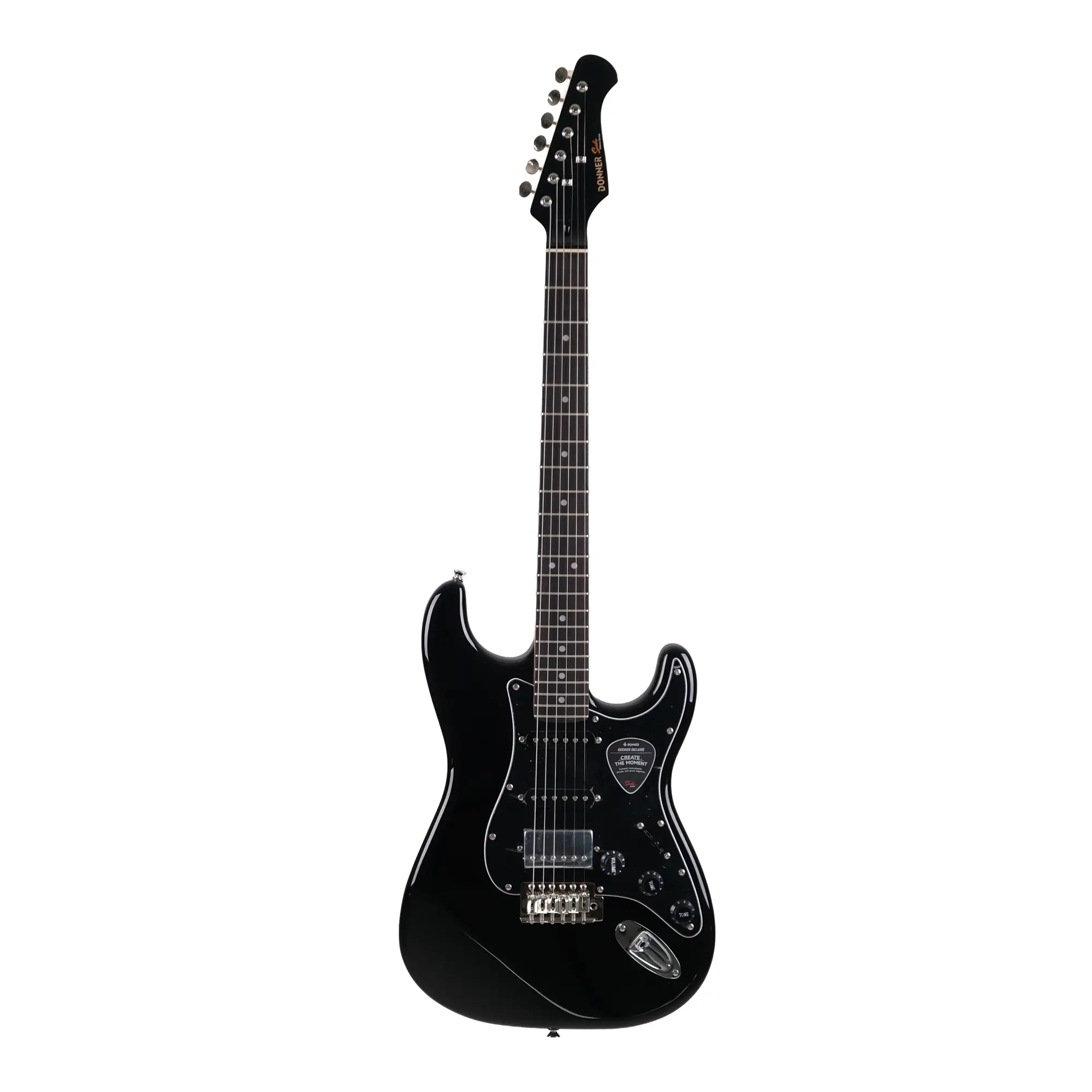 Donner DST Seeker Deluxe HSS Elektro Gitar (Siyah)
