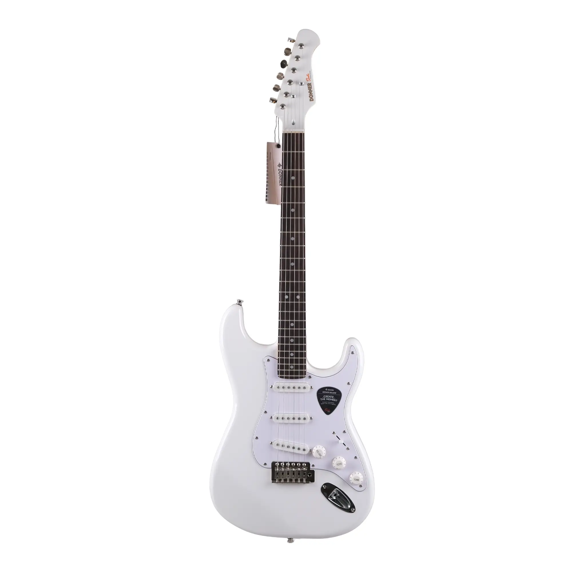 Donner DST Seeker Deluxe SSS Elektro Gitar (Beyaz)