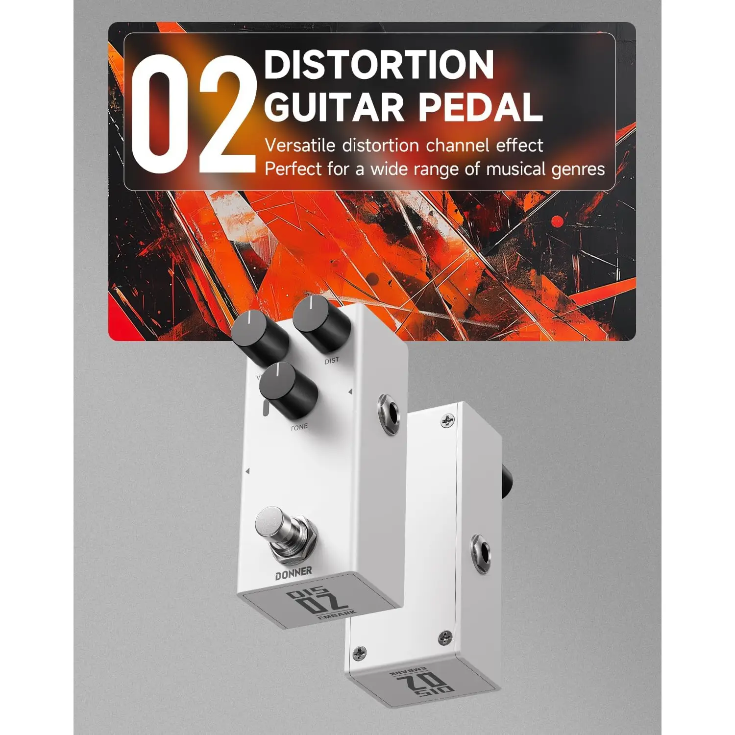 Donner EMBARK 02 Analog Distortion Pedalı Donner EMBARK 02 Analog Distortion Pedalı
