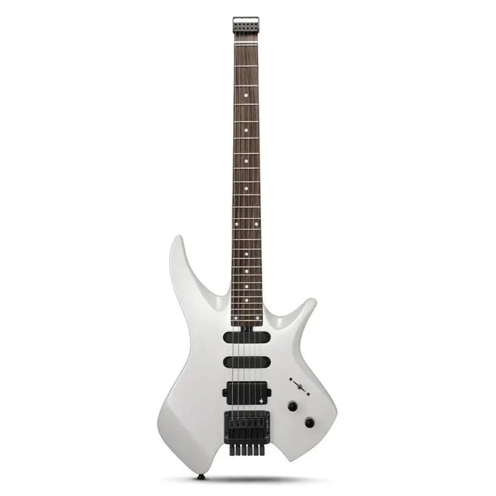 Donner HLX-500 Headless Elektro Gitar (Beyaz)