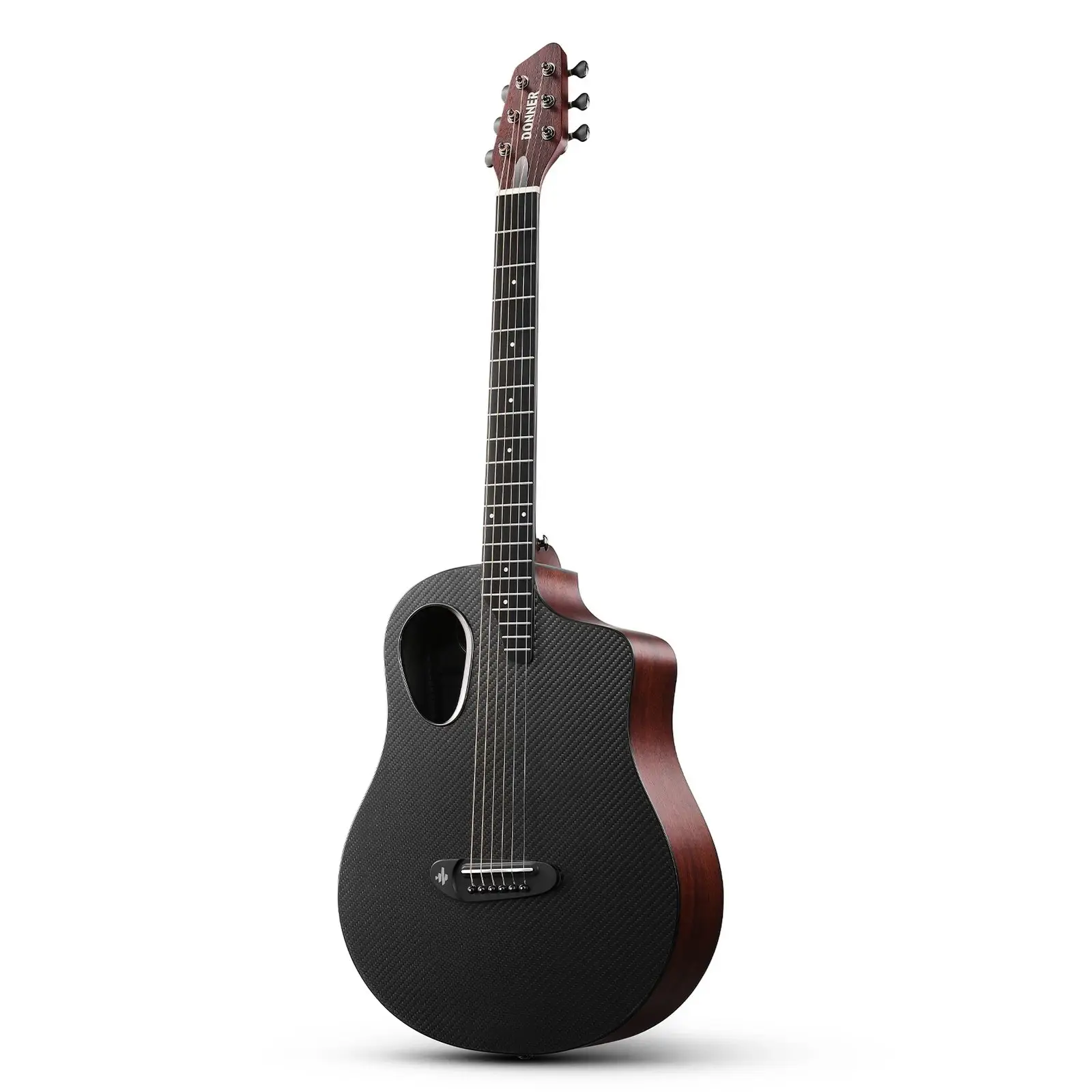 Donner Rising G2 Carbon Fiber Elektro Akustik Gitar (Transparent Brown) Donner Rising G2 Carbon Fiber Elektro Akustik Gitar (Transparent Brown)