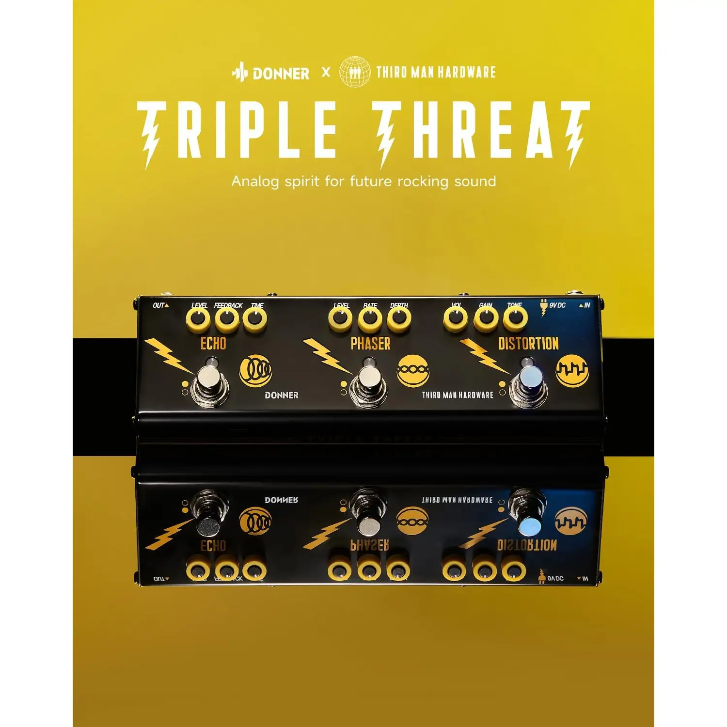 Donner Triple Threat Multi Efekt Pedalı Donner Triple Threat Multi Efekt Pedalı