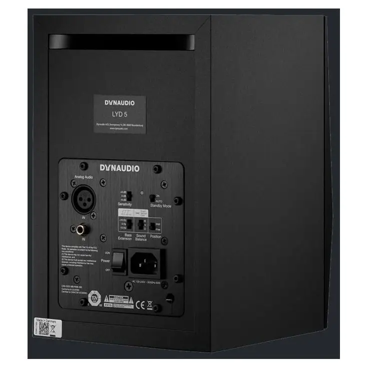 Dynaudio LYD5 Aktif Stüdyo Monitörü (Siyah Dynaudio LYD5 Aktif Stüdyo Monitörü (Siyah