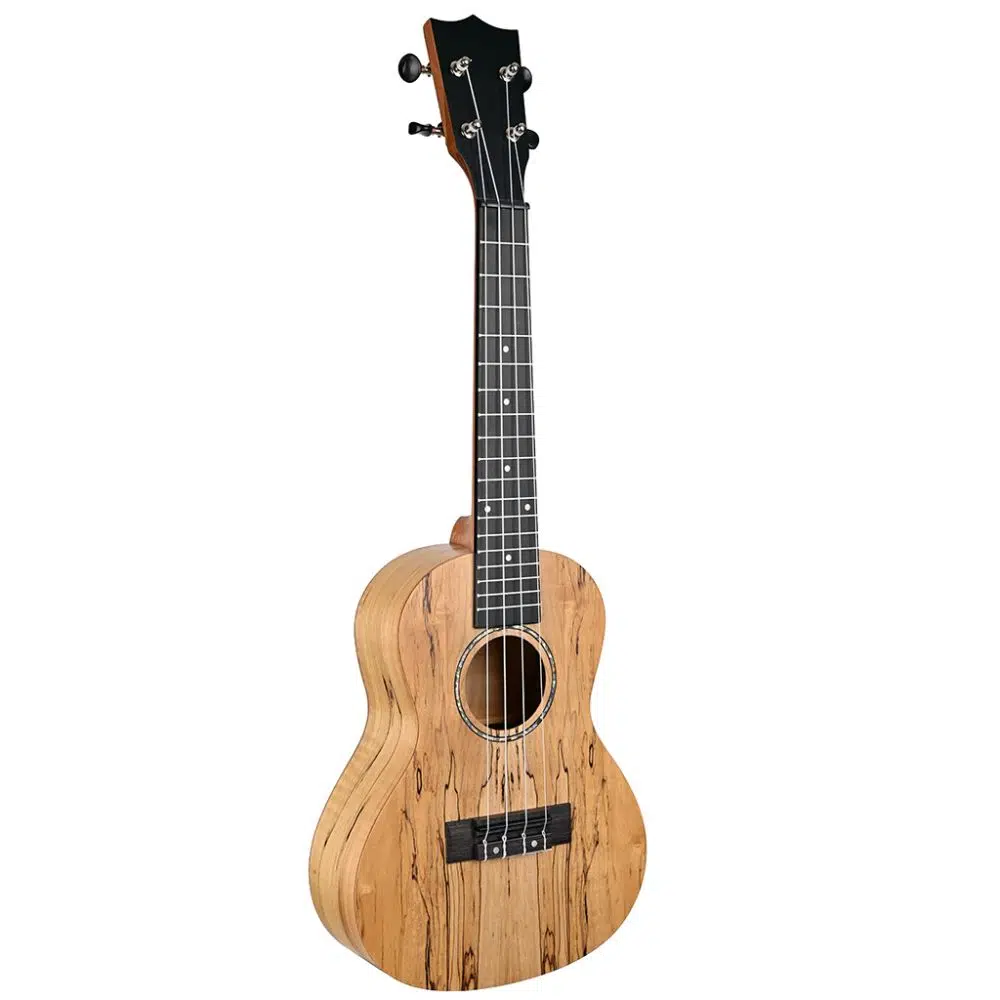 EMCC1996 Spalted Akçaağaç Konser Ukulele – Doğal Ahşap Görün