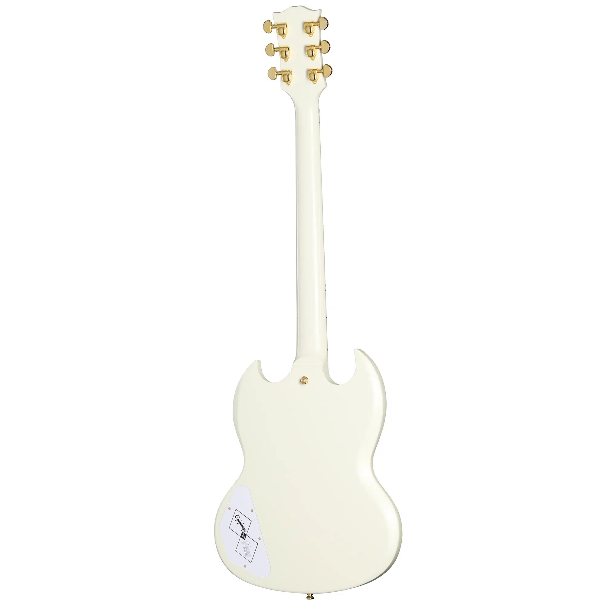 Epiphone 1963 Les Paul SG Custom Maestro Vibrola Elektro Gitar (Classic White) Epiphone 1963 Les Paul SG Custom Maestro Vibrola Elektro Gitar (Classic White)