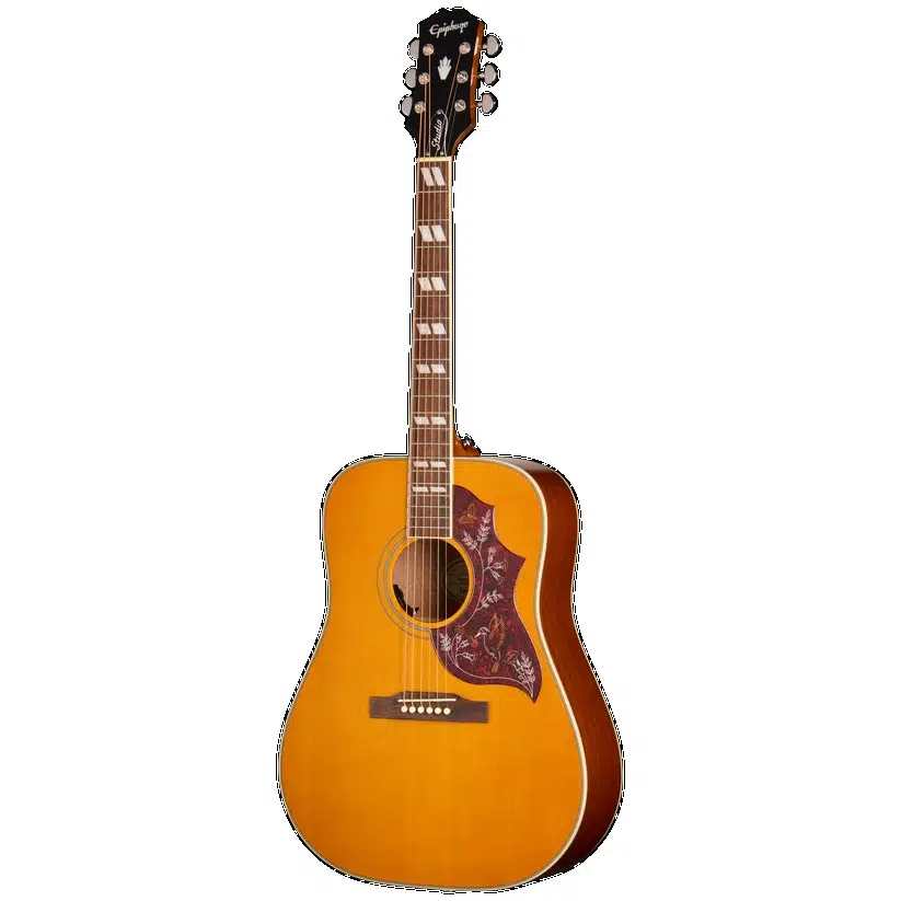 Epiphone Hummingbird Studio Elektro Akustik Gitar (Antique Natural)
