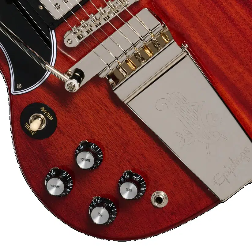 Epiphone IGC 1964 SG Standard Reissue Maestro Vibrola Solak Elektro Gitar (Cherry Red) Epiphone IGC 1964 SG Standard Reissue Maestro Vibrola Solak Elektro Gitar (Cherry Red)