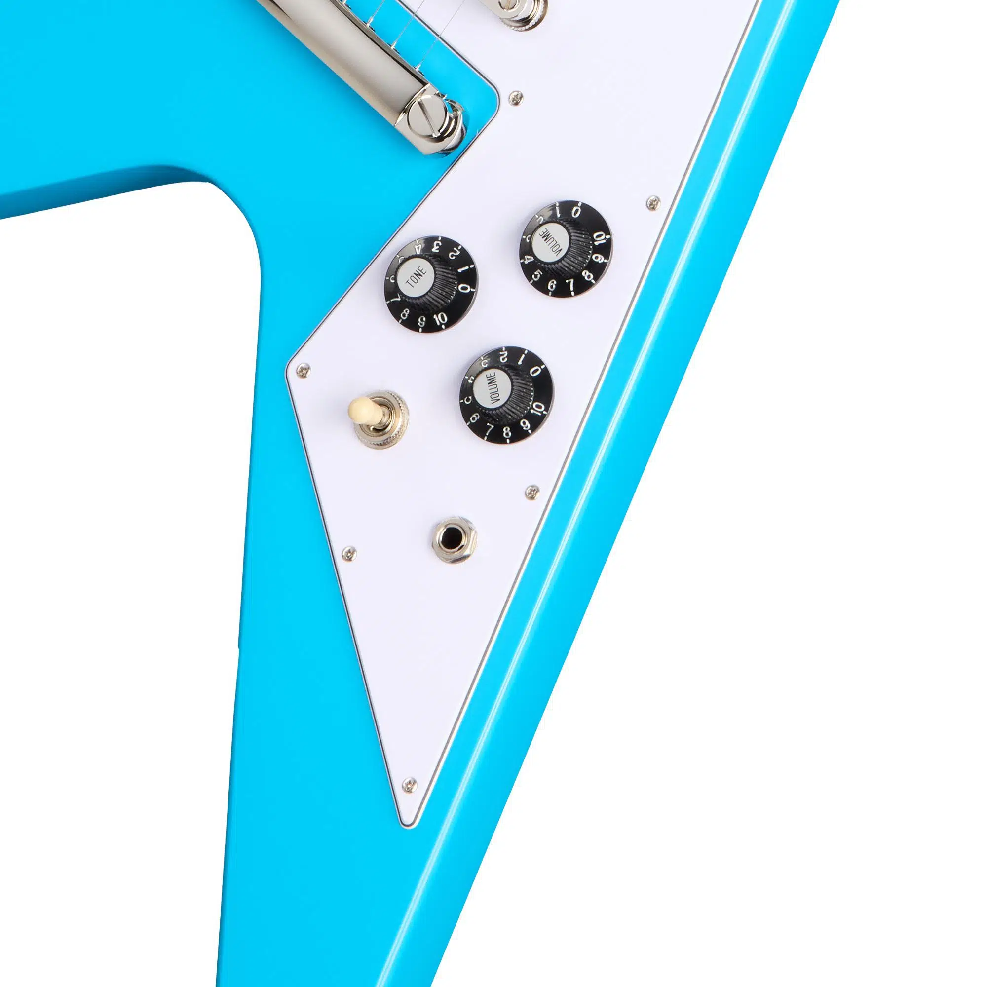 Epiphone Inspired by Gibson Flying V '70s Elektro Gitar (Maui Blue) Epiphone Inspired by Gibson Flying V '70s Elektro Gitar (Maui Blue)