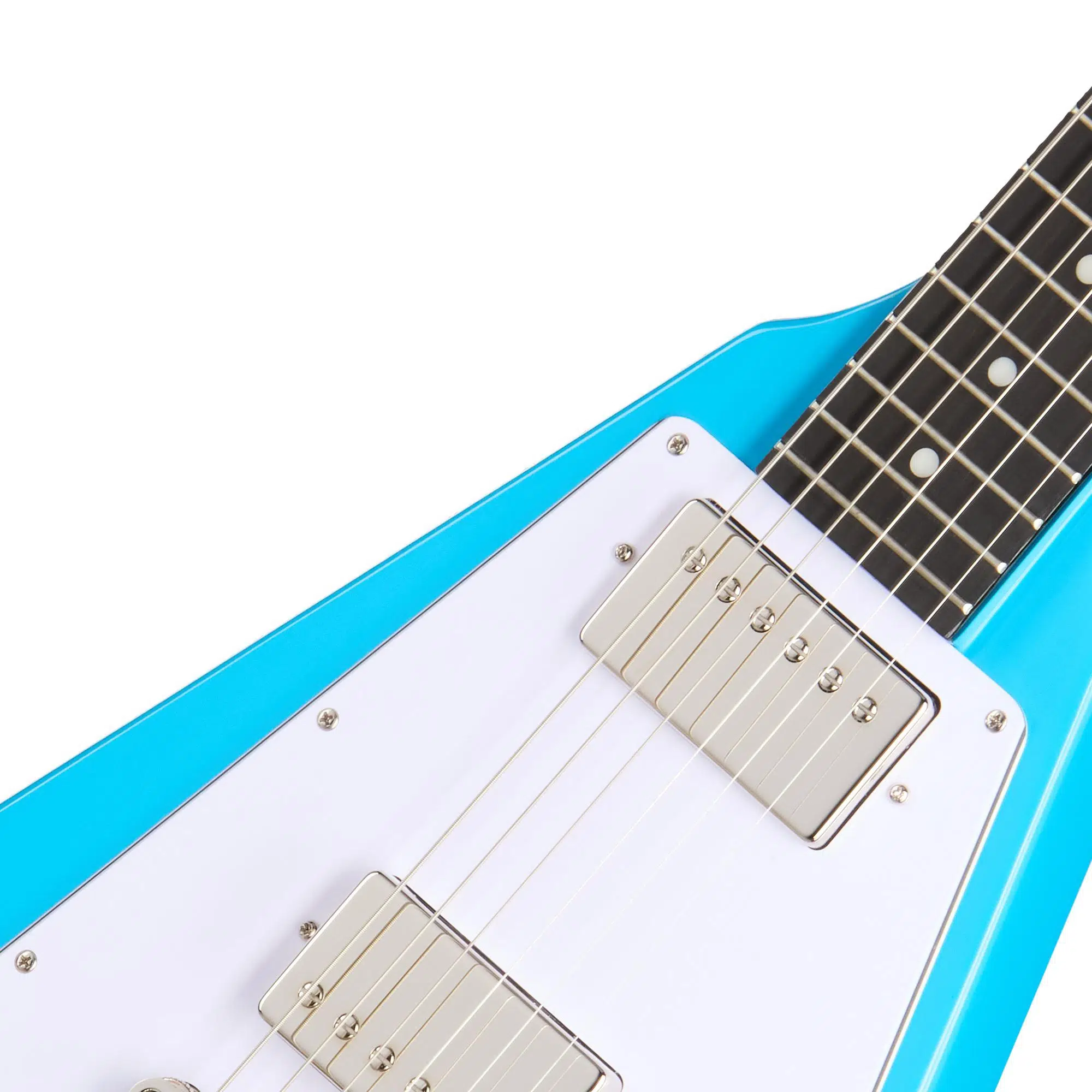 Epiphone Inspired by Gibson Flying V '70s Elektro Gitar (Maui Blue) Epiphone Inspired by Gibson Flying V '70s Elektro Gitar (Maui Blue)