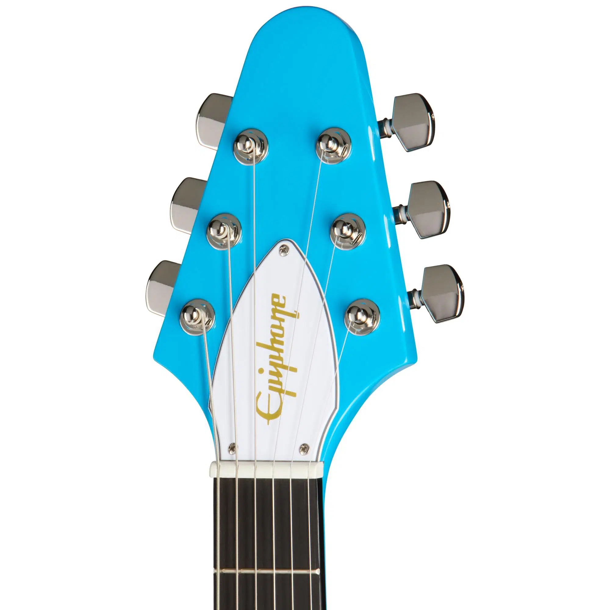 Epiphone Inspired by Gibson Flying V '70s Elektro Gitar (Maui Blue) Epiphone Inspired by Gibson Flying V '70s Elektro Gitar (Maui Blue)