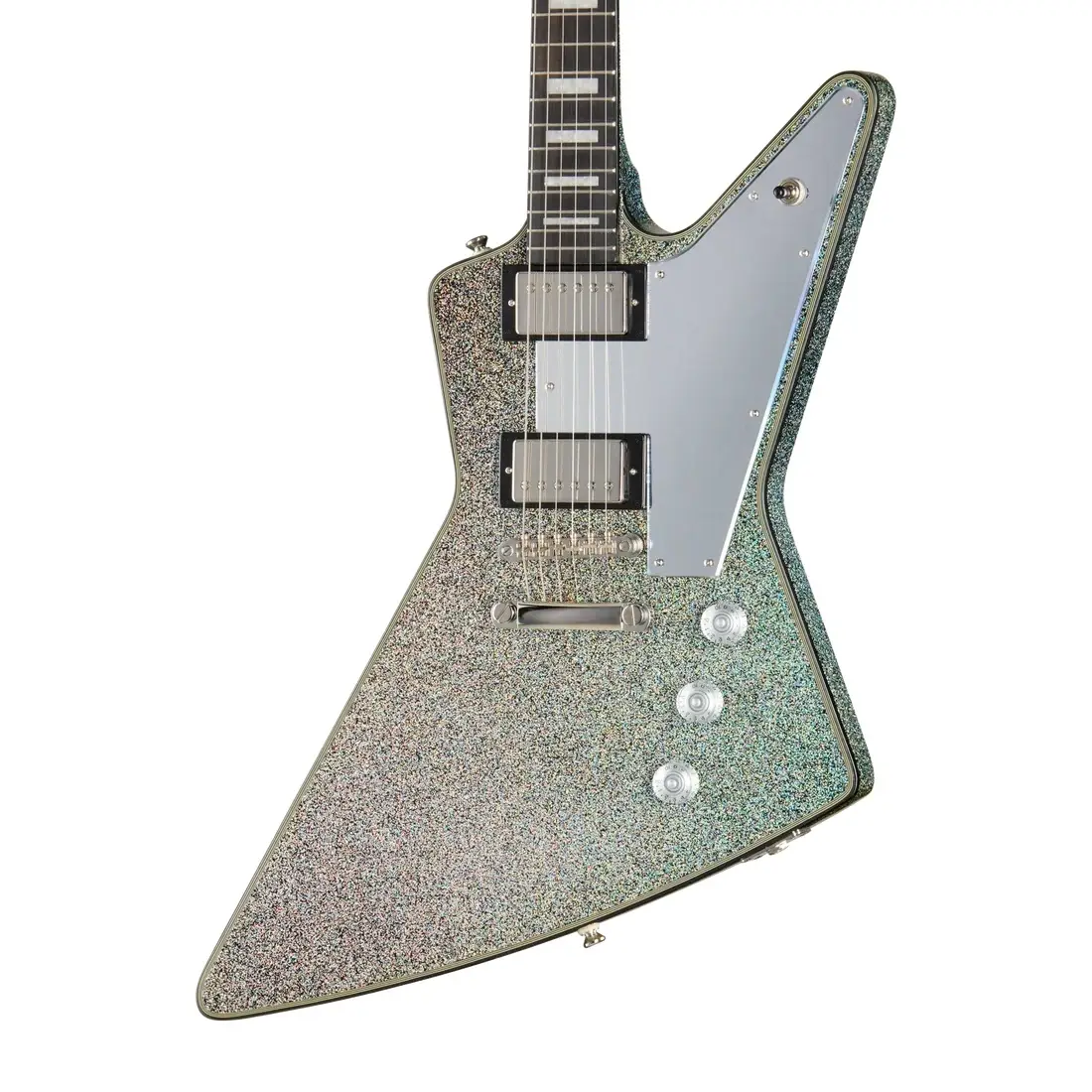 Epiphone Lzzy Hale Explorer Custom Elektro Gitar (Black Diamond Holographic Sparkle) Epiphone Lzzy Hale Explorer Custom Elektro Gitar (Black Diamond Holographic Sparkle)