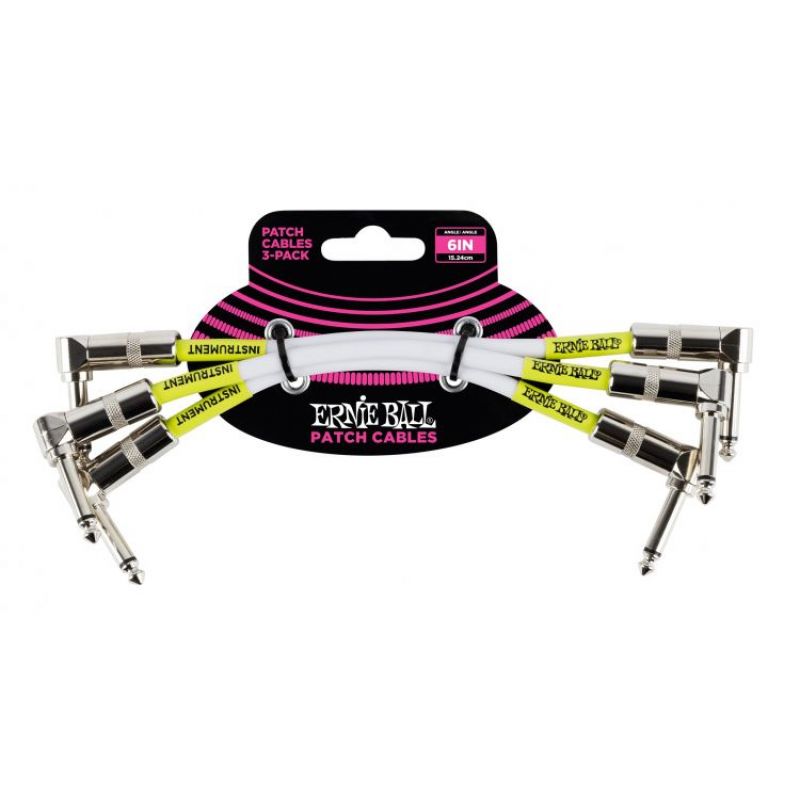 ERNIE BALL P06051 L/L 3lü Paket 15cm Pedal Ara Kablo