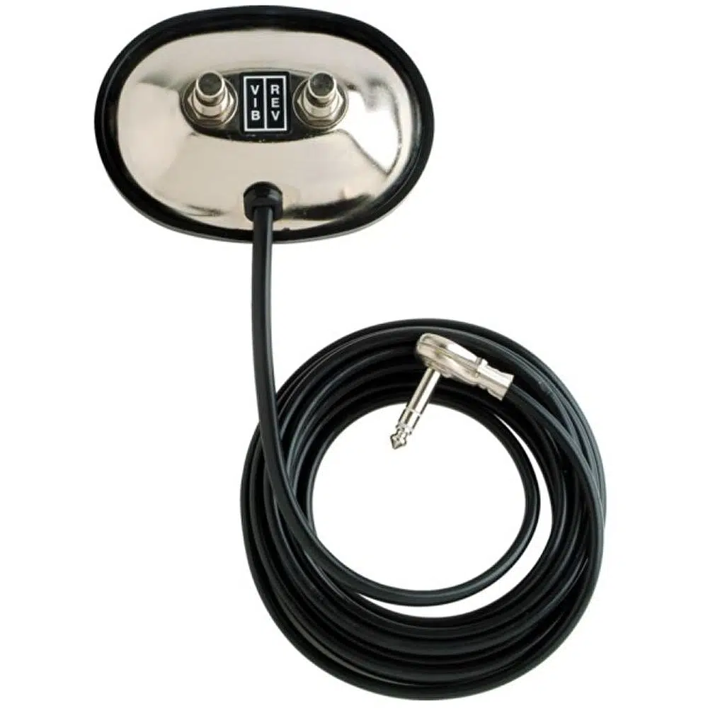 Fender 2-Düğme Vintage-Style Vibrato / Reverb On/Off 1/4 Jack Footswitch Fender 2-Düğme Vintage-Style Vibrato / Reverb On/Off 1/4 Jack Footswitch