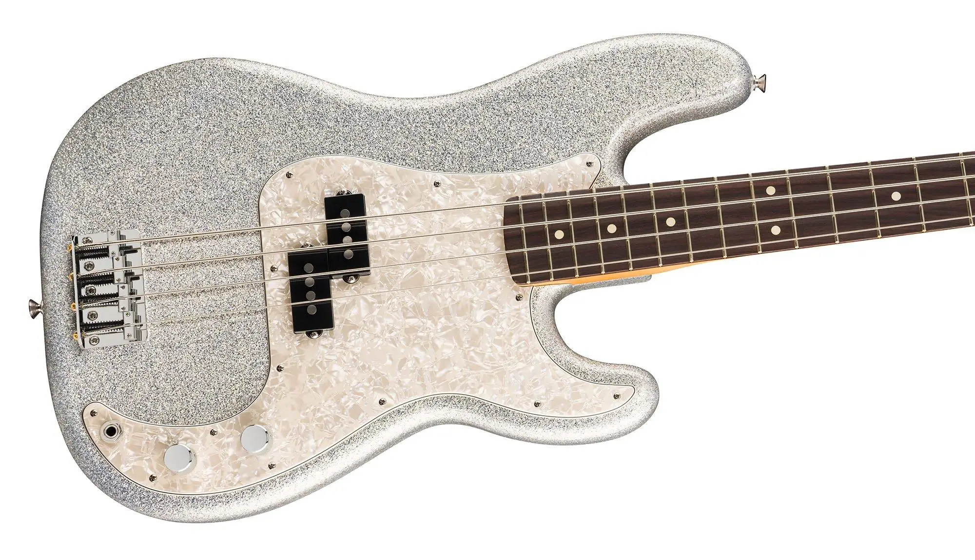 Fender 75th Anniversary Player II Precision Bass Gülağacı Klavye Diamond Dust Sparkle Bas Gitar