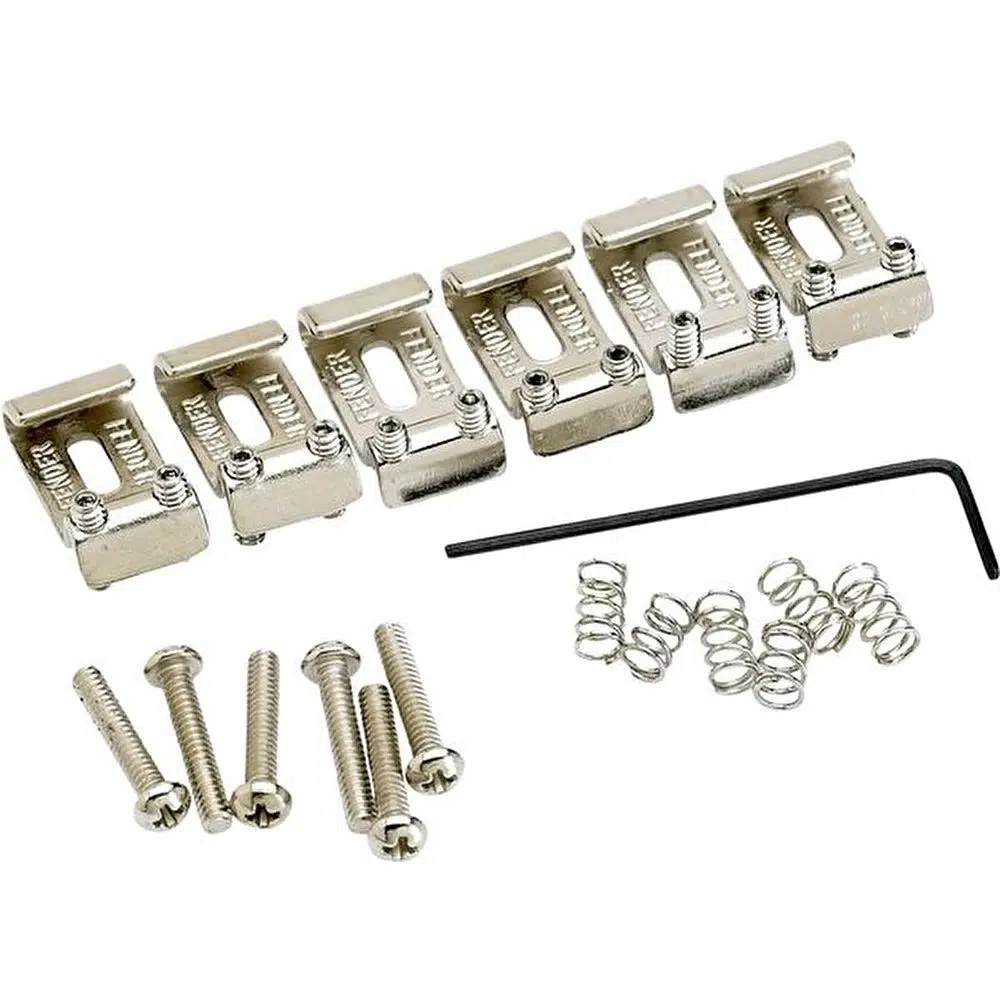 Fender American Vintage Stratocaster Bridge Saddles 6 Nickel Köprü Yedek Parça