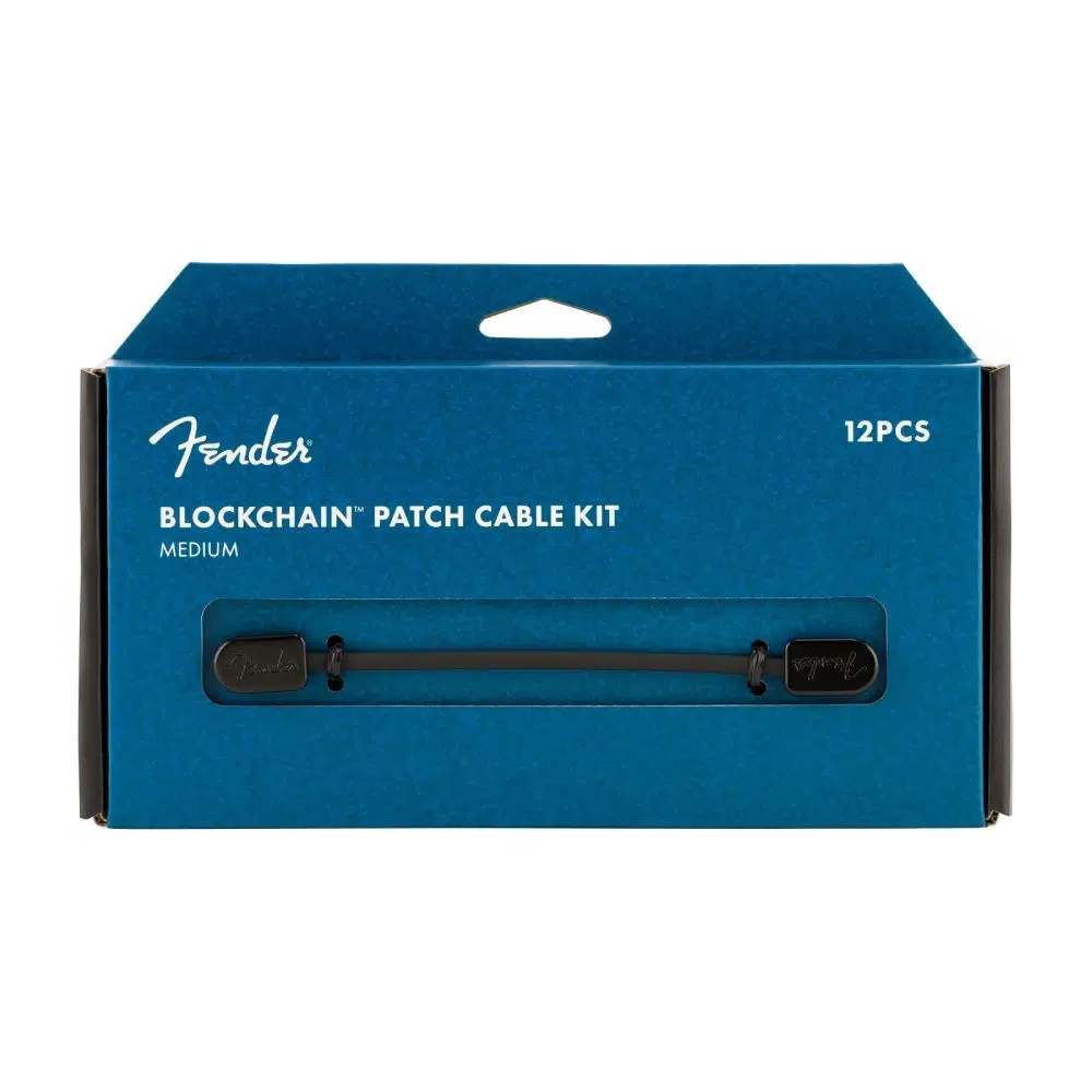 Fender Blockchain Patch Cable Kit Medium Siyah Patch Kablosu Fender Blockchain Patch Cable Kit Medium Siyah Patch Kablosu