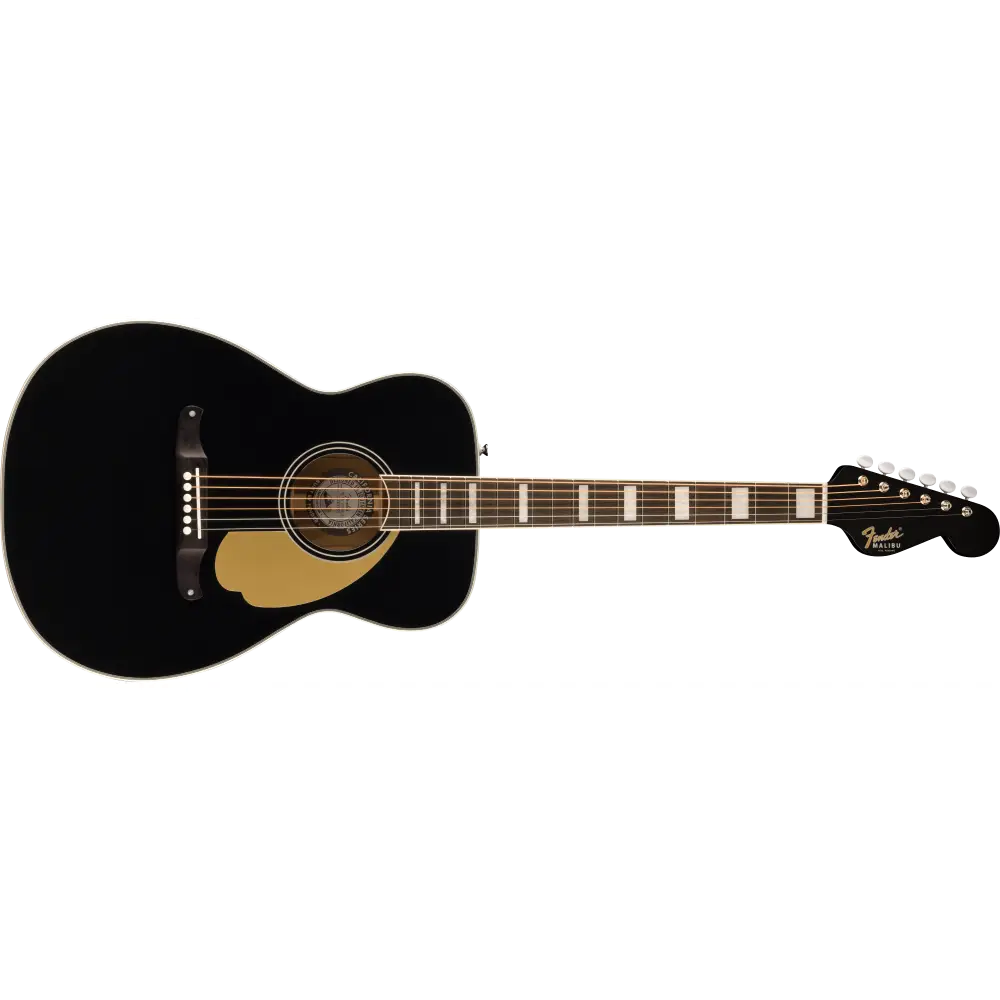 Fender California Vintage Malibu Black w/case Elektro Akustik Gitar