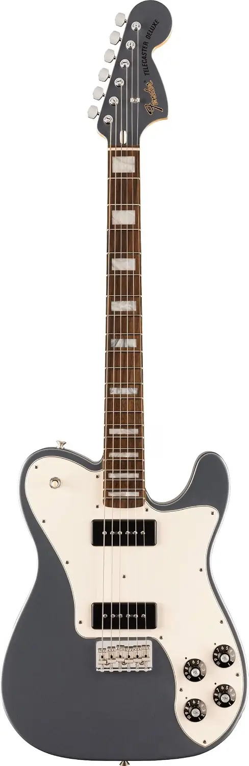 Fender Chris Shiflett Cleaver Telecaster Deluxe Gülağacı Klavye Charcoal Frost Metallic Elektro Gitar
