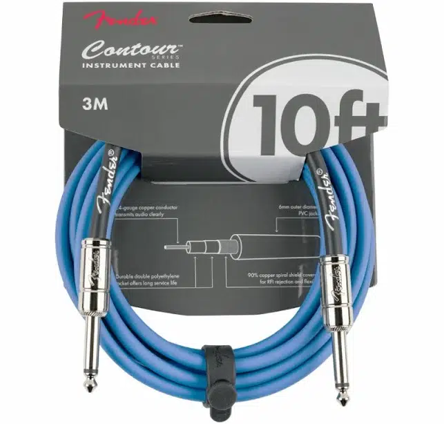Fender Contour Serisi 5,5m Lake Placid Blue Enstrüman Kablosu