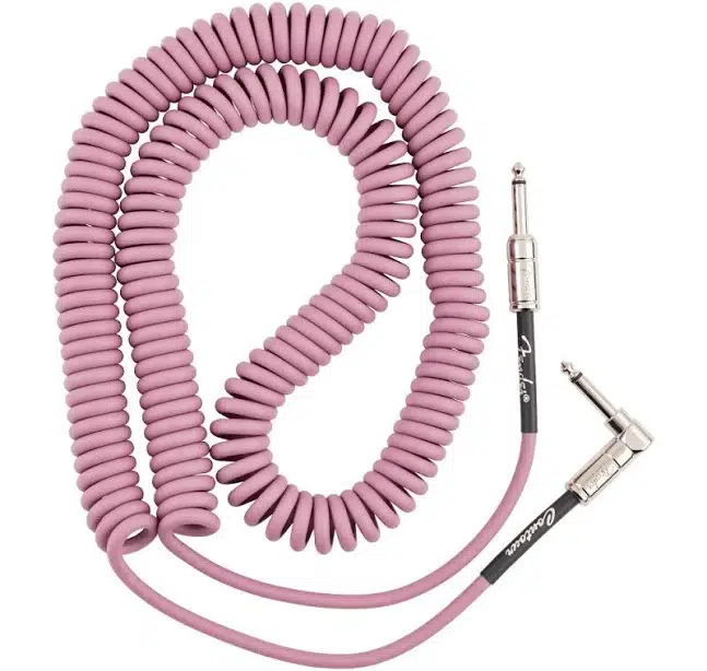 Fender Contour Serisi Coil 9m Sherwood Green Spiral Enstrüman Kablosu