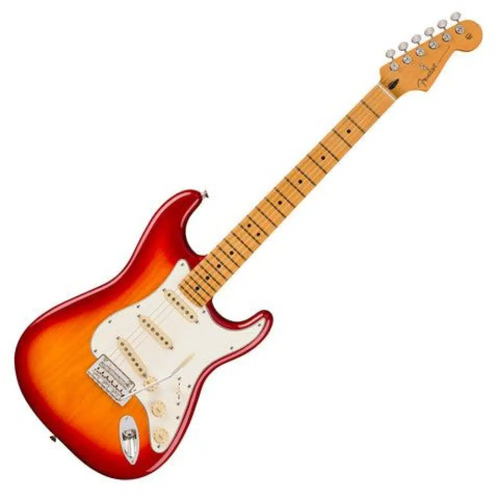 Fender Player II Stratocaster Chambered Ash Gövde Akçaağaç Klavye Aged Cherry Burst Elektro Gitar Fender Player II Stratocaster Chambered Ash Gövde Akçaağaç Klavye Aged Cherry Burst Elektro Gitar