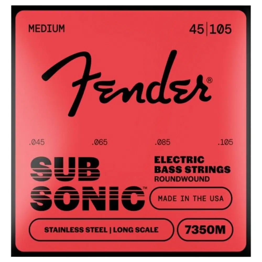 Fender SubSonic 7350M Stainless Steel Long Scale 45-105 Bas Gitar Teli