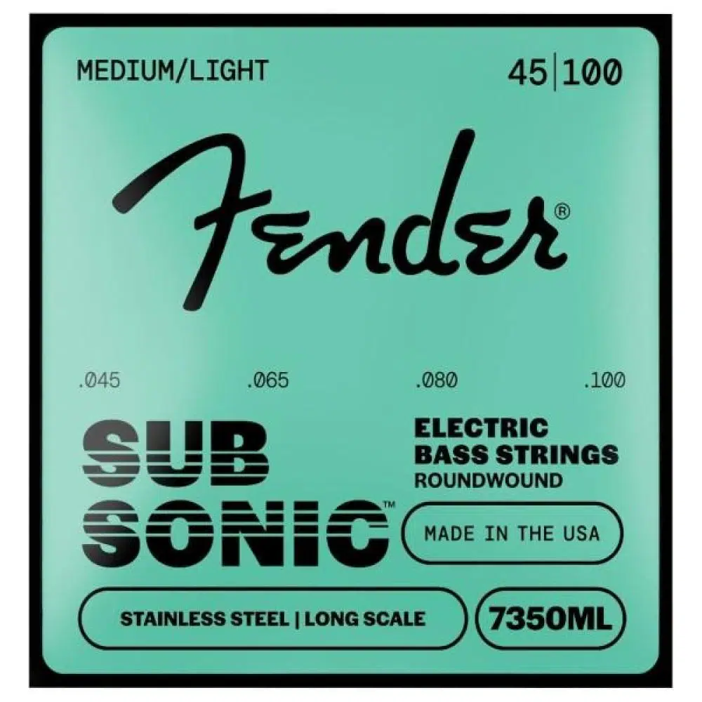 Fender SubSonic 7350ML Stainless Steel Long Scale 45-100 Bas Gitar Teli