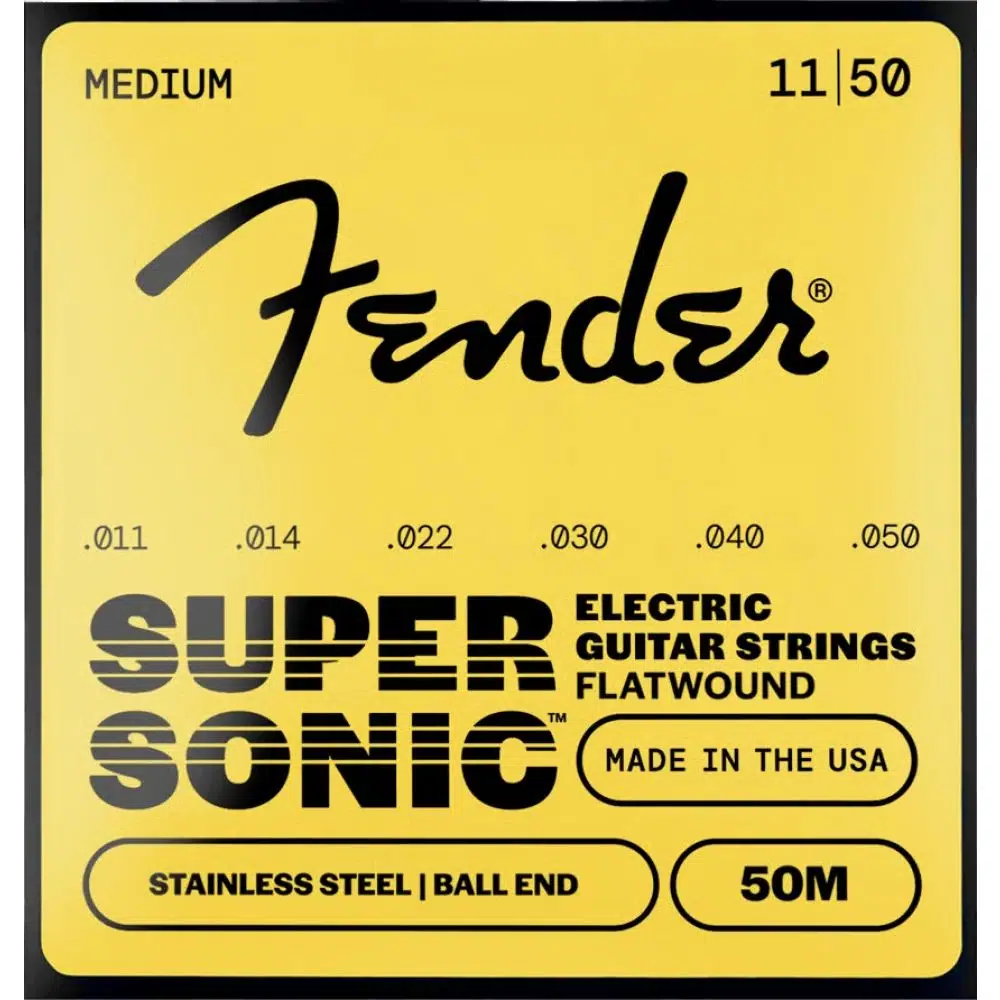 Fender SuperSonic 50M Flatwound Stainless Steel 011-050 Gitar Tel