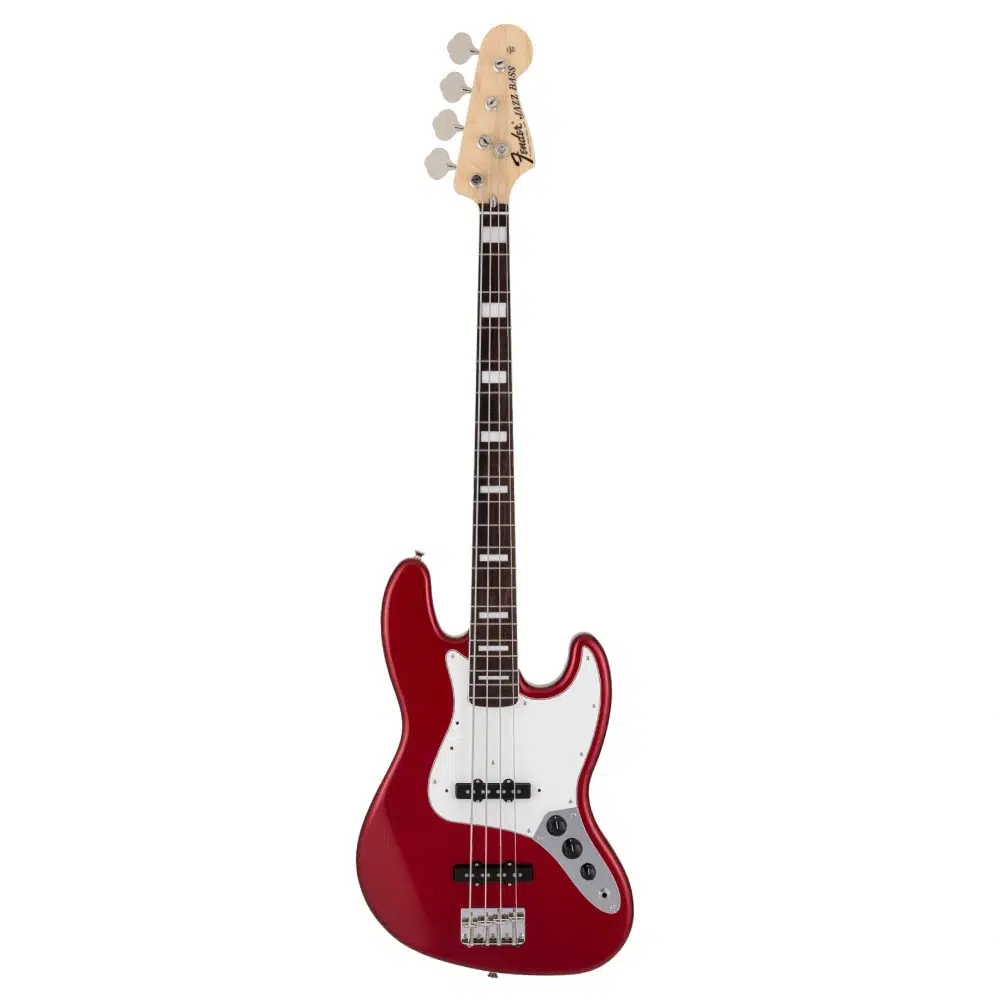 Fender Vintera III Early 70s Jazz Bass Gülağacı Klavye Candy Apple Red Bas Gitar