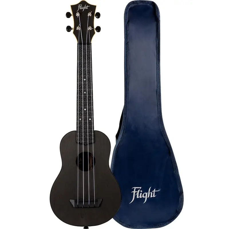 Flight TUSL35 Travel Concert Scale Soprano Ukulele (Siyah)